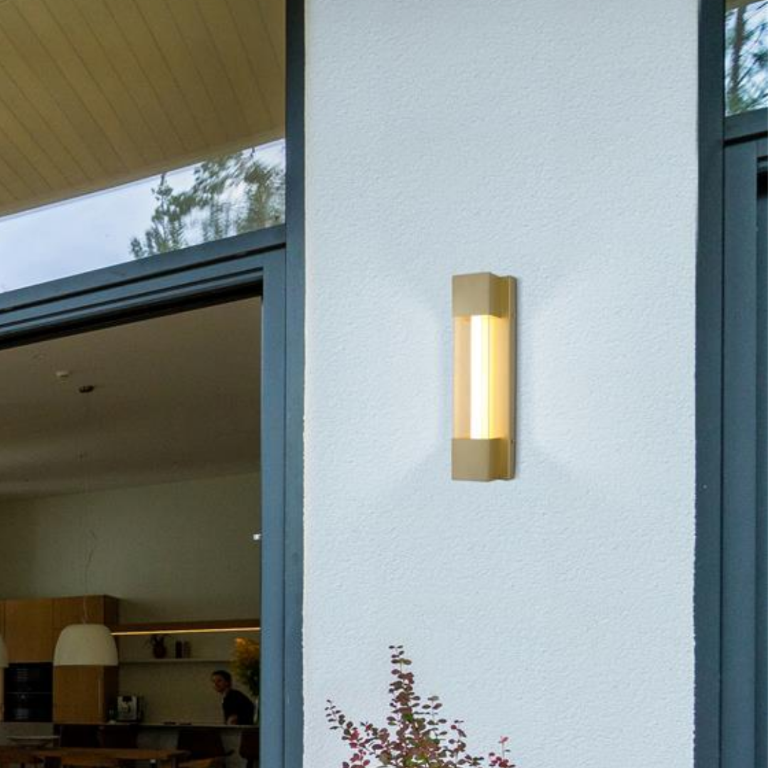 Sacramento Small Gold IP44 LED Wall Light
