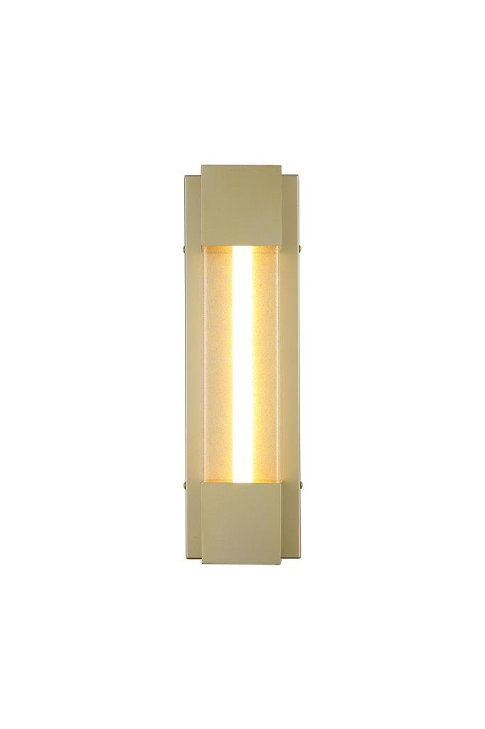 Sacramento Small Gold IP44 LED Wall Light