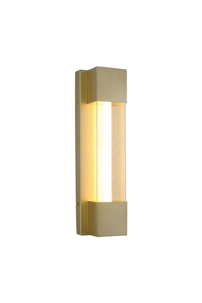 Sacramento Small Gold IP44 LED Wall Light