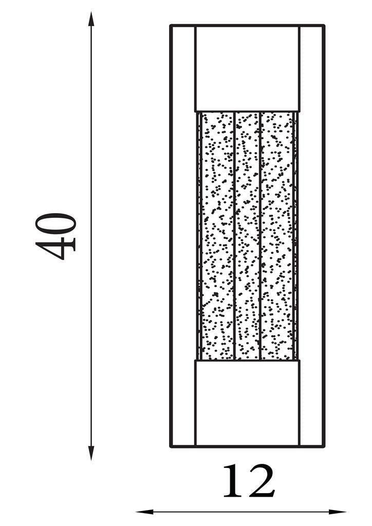 Sacramento Small Gold IP44 LED Wall Light