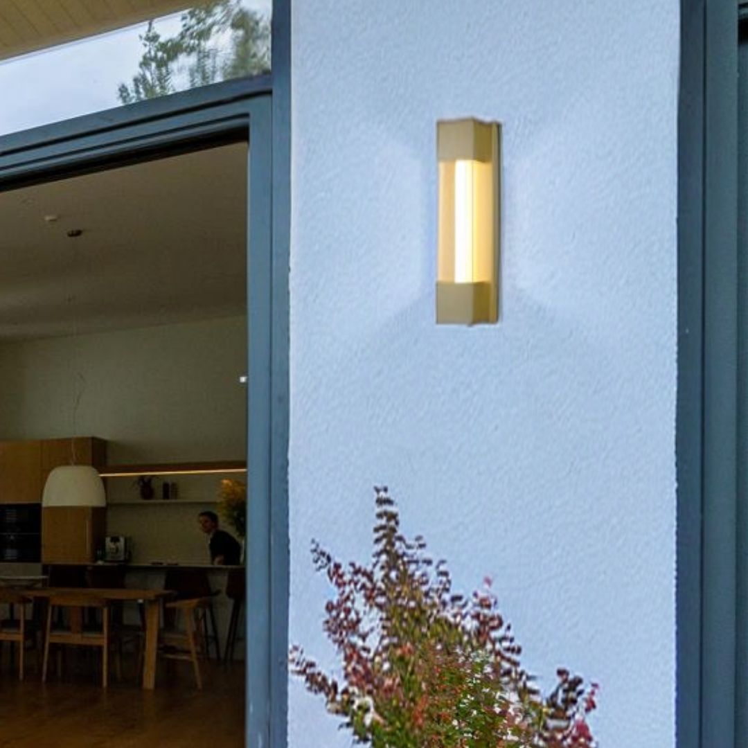 Sacramento Gold IP44 LED Wall Light