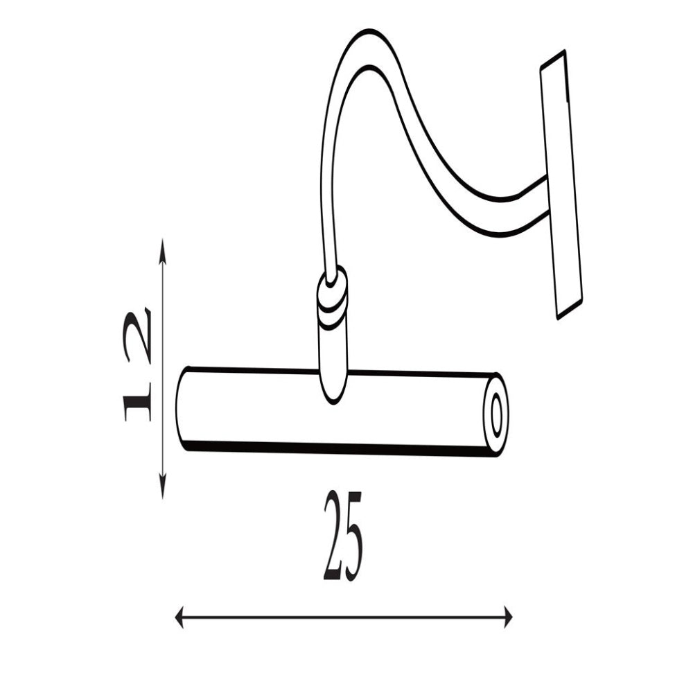 Vigo Gold Metal LED Picture Light