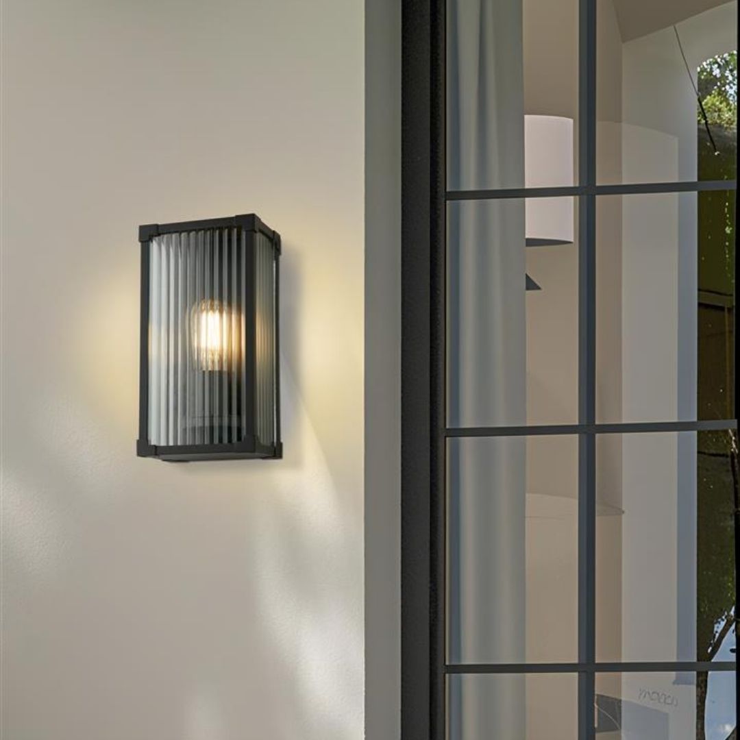 Cincinnati Matte Black Outdoor Wall Light