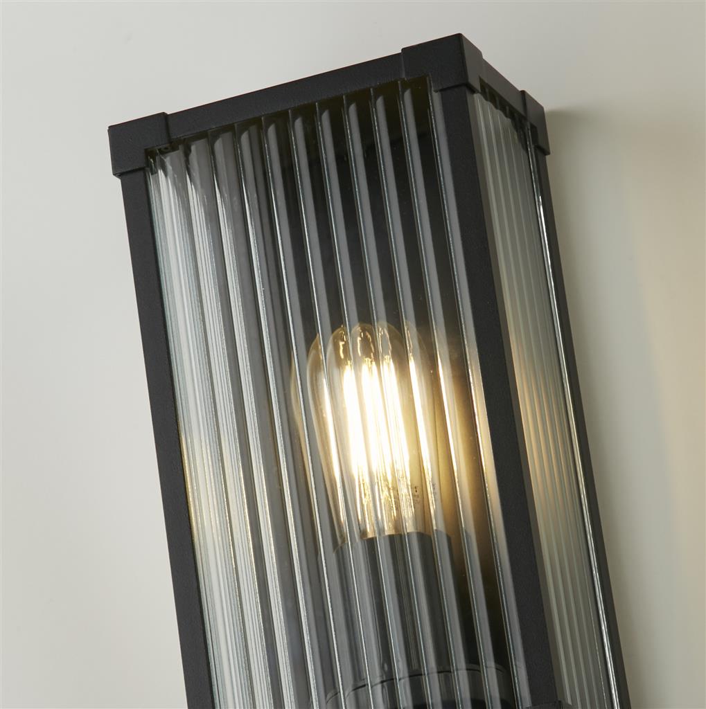 Cincinnati Matte Black Outdoor Wall Light