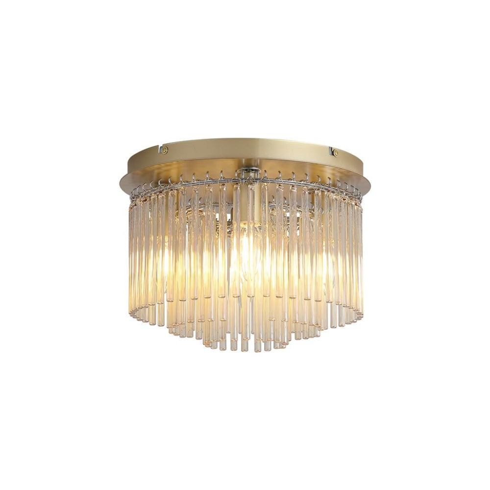 Swizzle 5-Light Gold Flush Ceiling Light