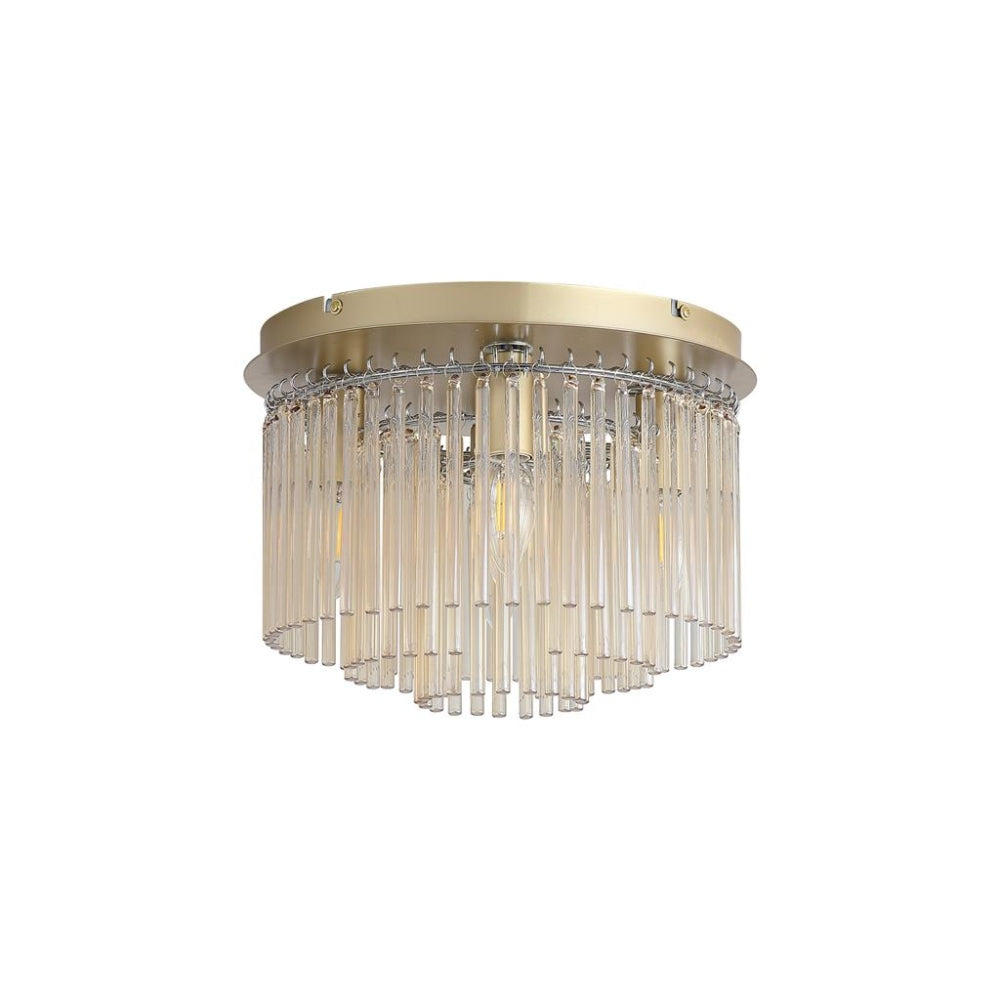 Swizzle 5-Light Gold Flush Ceiling Light