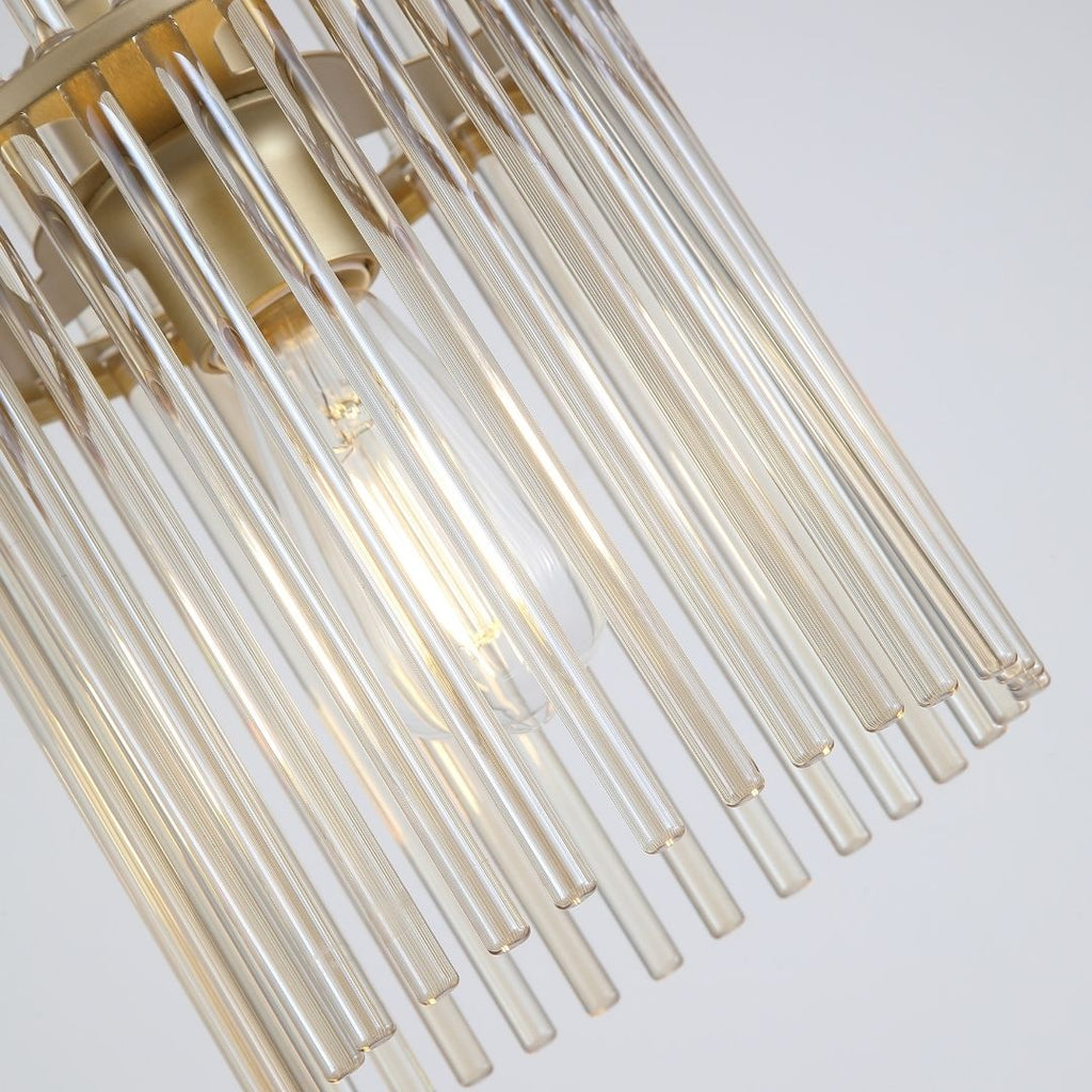 Swizzle 1-Light Gold Pendant