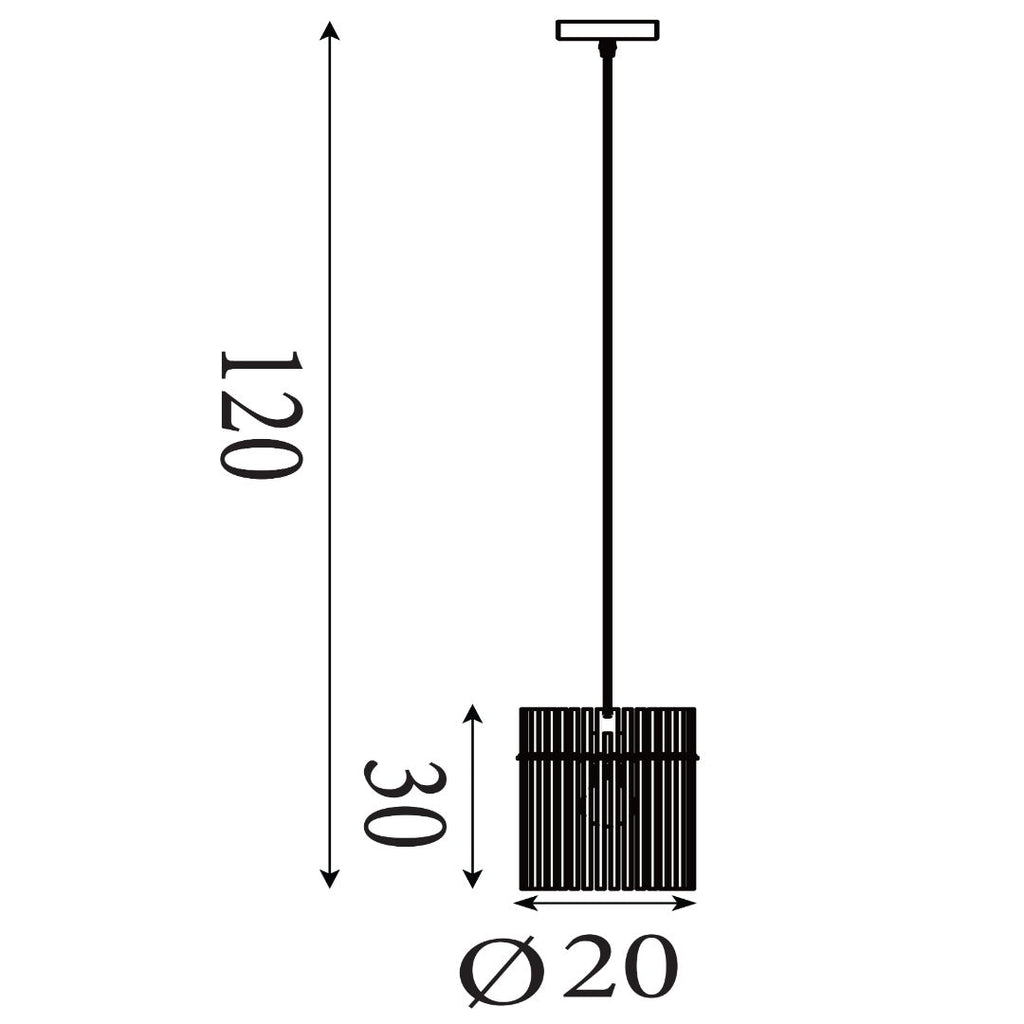 Swizzle 1-Light Gold Pendant