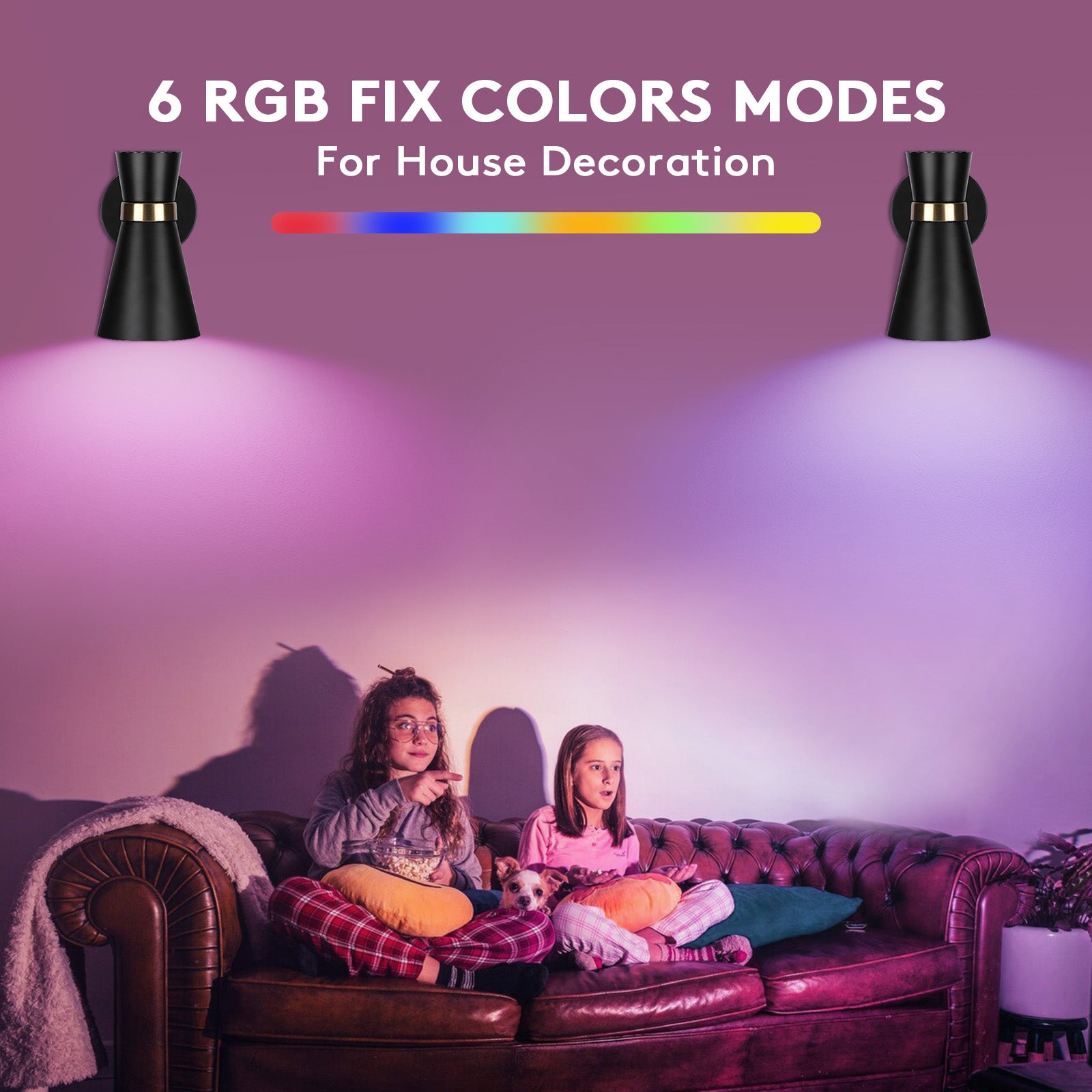 Battery Operated Wall Sconce Set of 2, Modern Decor Black with Gold Wireless Sconce