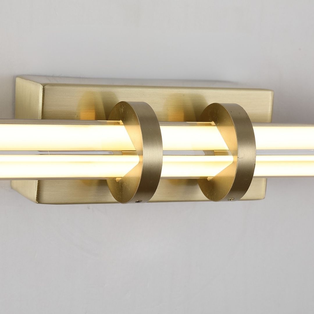 Parma Satin Brass LED IP44 Wall Light