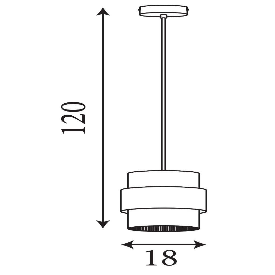 Royal 1-Light Sand Pendant