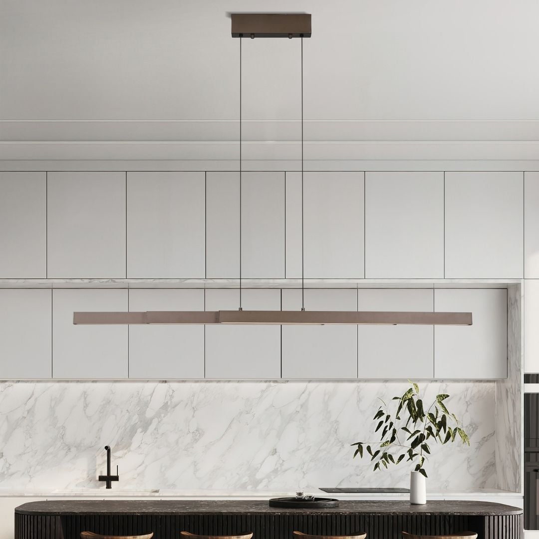 Linear Brown LED Ceiling LED Pendant