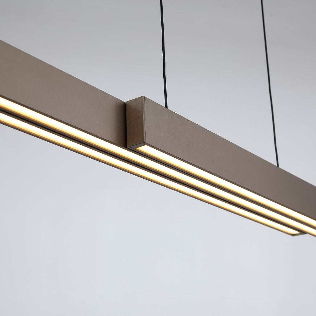 Linear Brown LED Ceiling LED Pendant