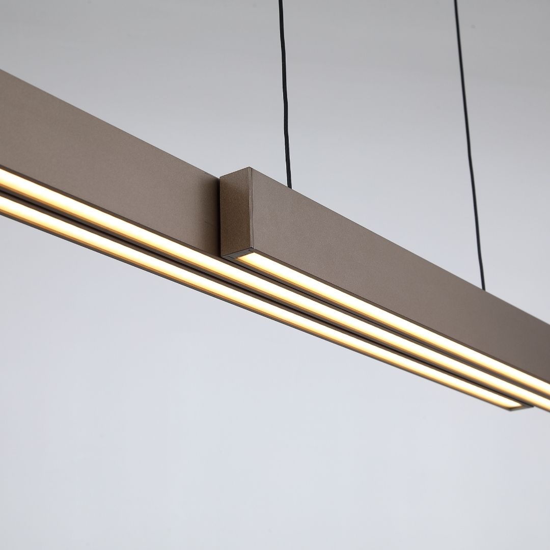 Linear Brown LED Ceiling LED Pendant
