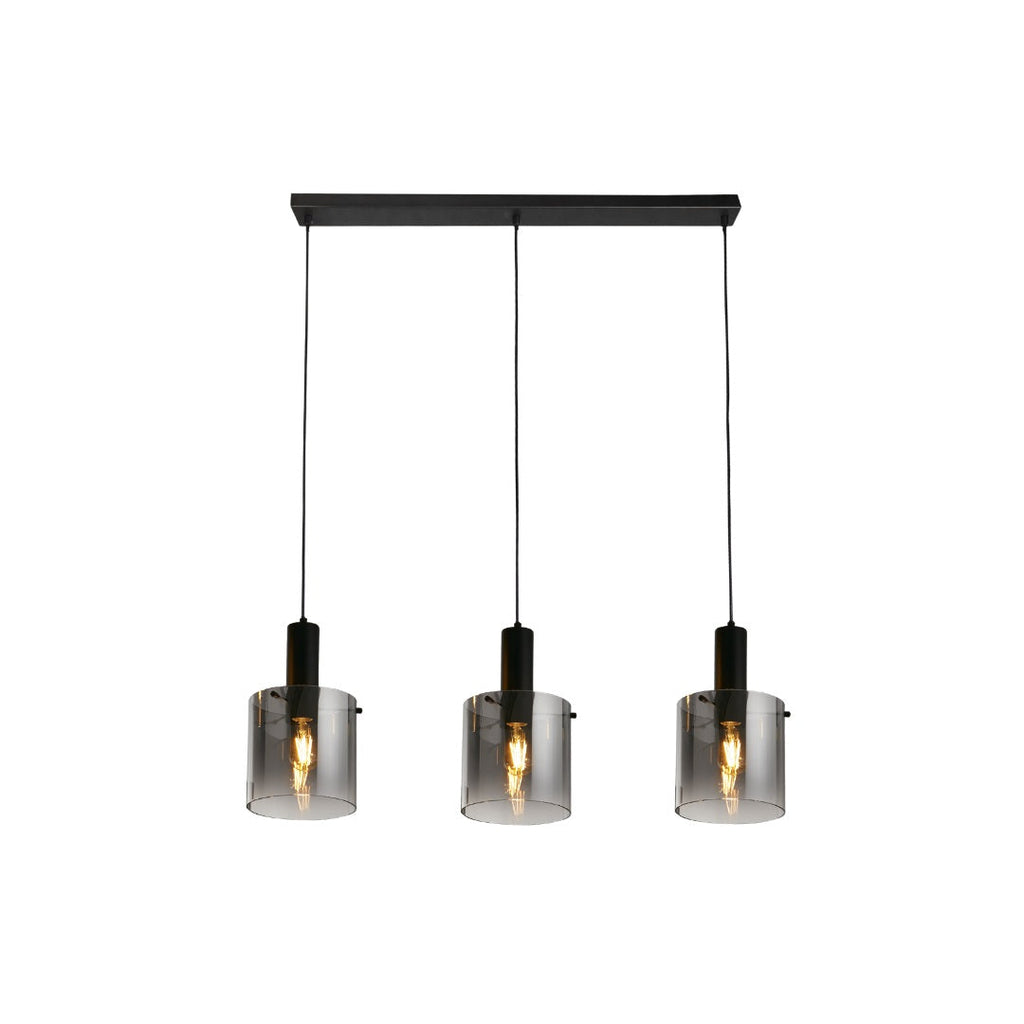 Sweden 3-Light Black Bar Pendant