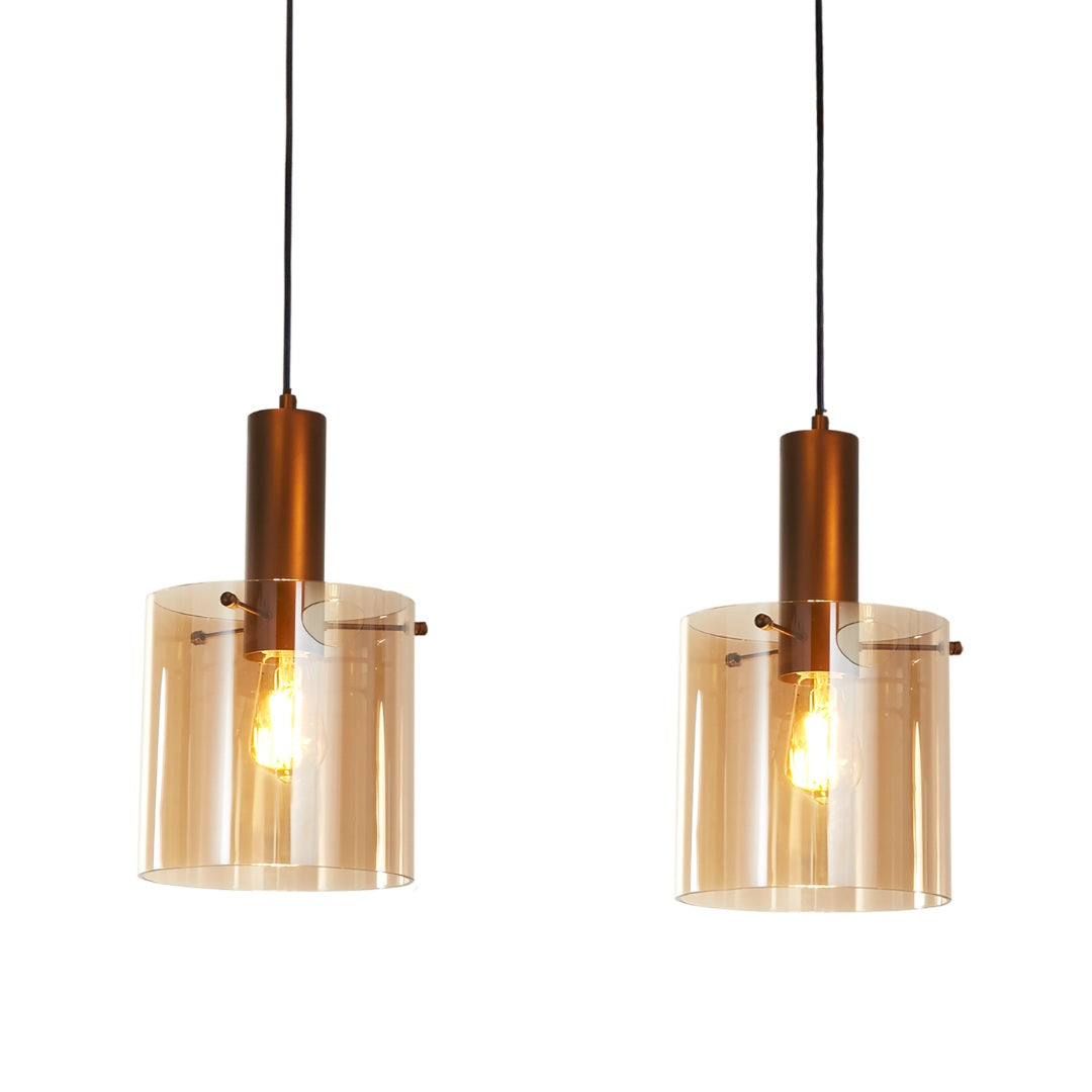 Sweden 3-Light Brown Bar Pendant