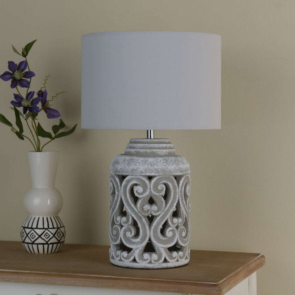 Blythe Grey Table Lamp