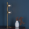 Ophelia 2-Light Warm Brass Table Lamp
