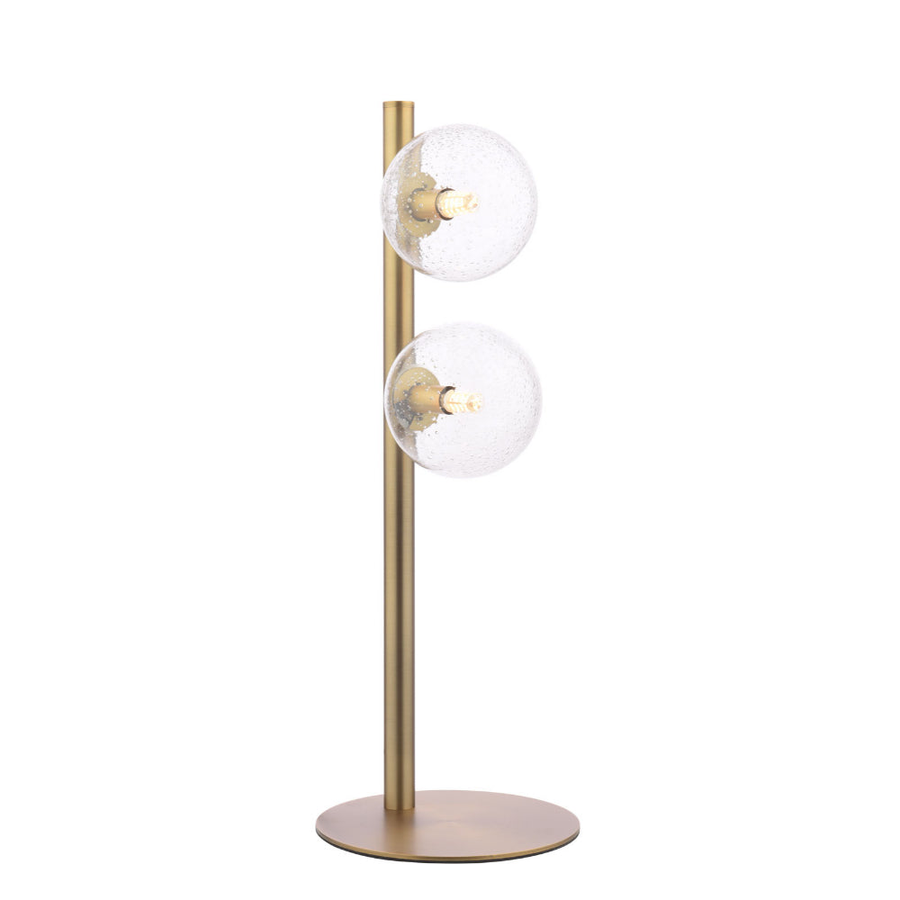 Ophelia 2-Light Warm Brass Table Lamp