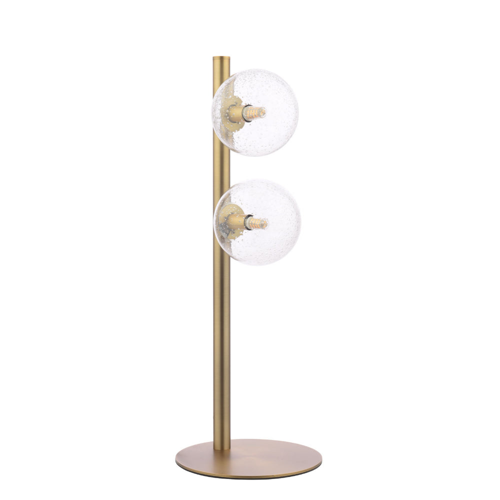 Ophelia 2-Light Warm Brass Table Lamp