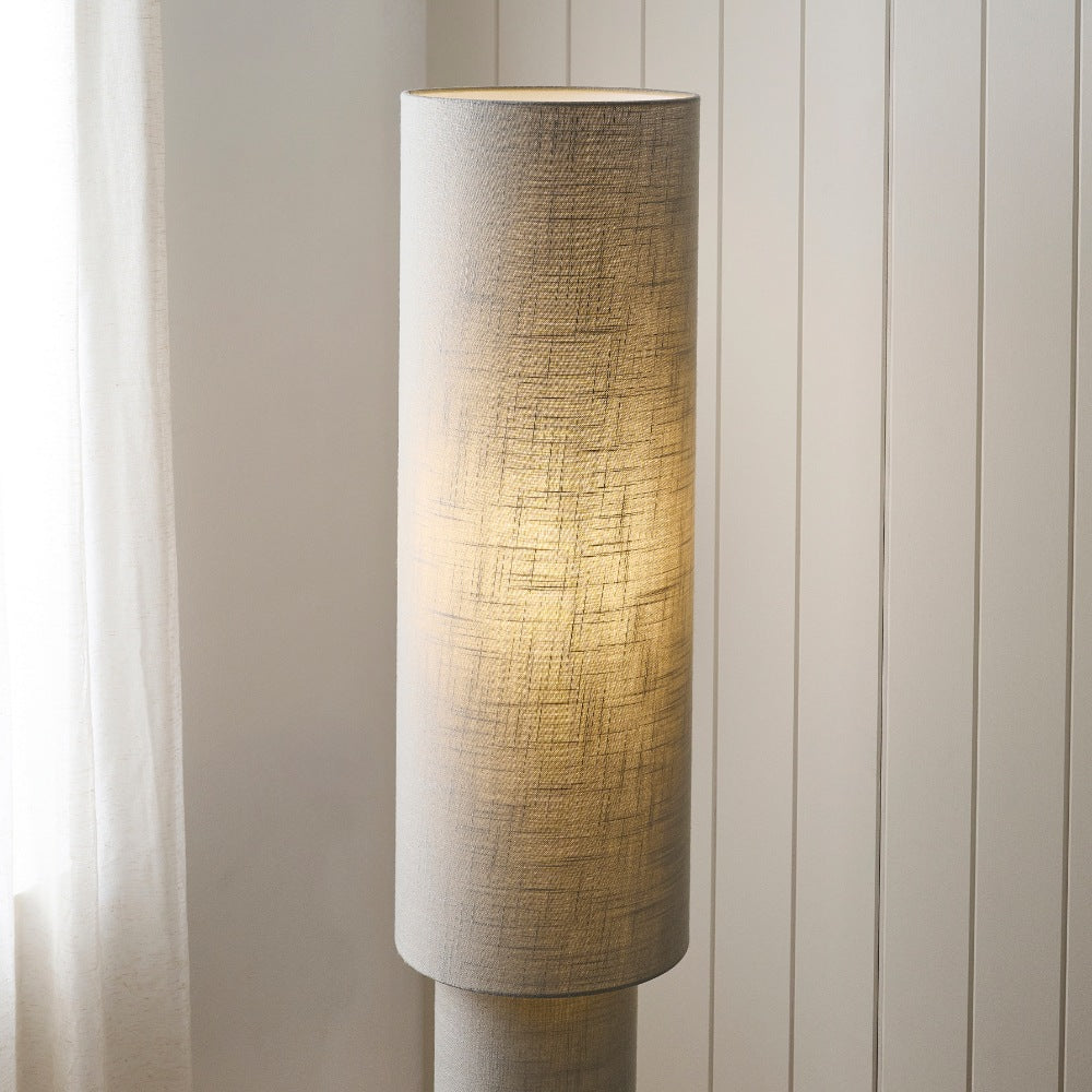 Buxton Grey Column Floor Lamp
