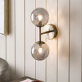 Tamara 2-Light Antique Brass Wall Light