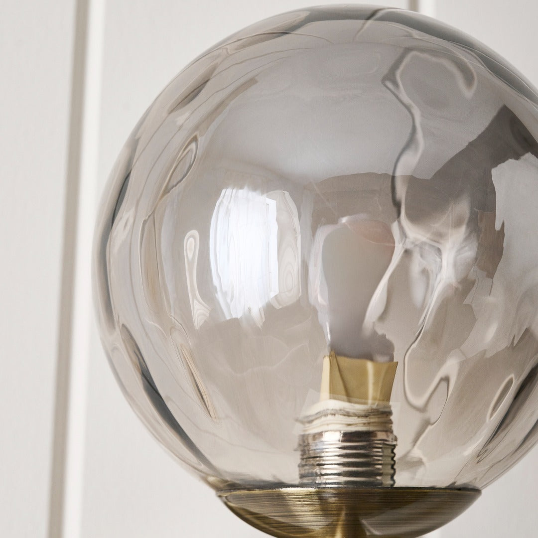 Tamara 2-Light Antique Brass Wall Light