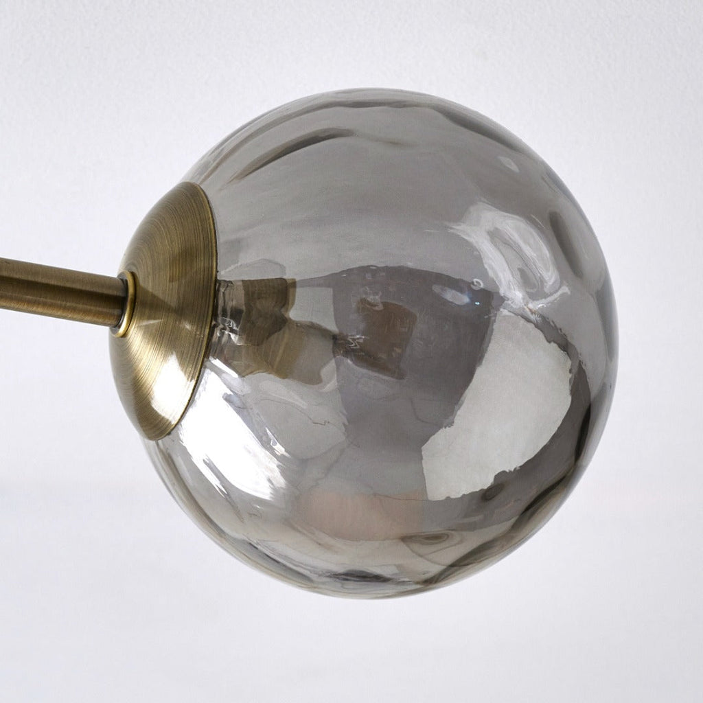 Tamara 4-Light Antique Brass Semi-Flush Ceiling Light