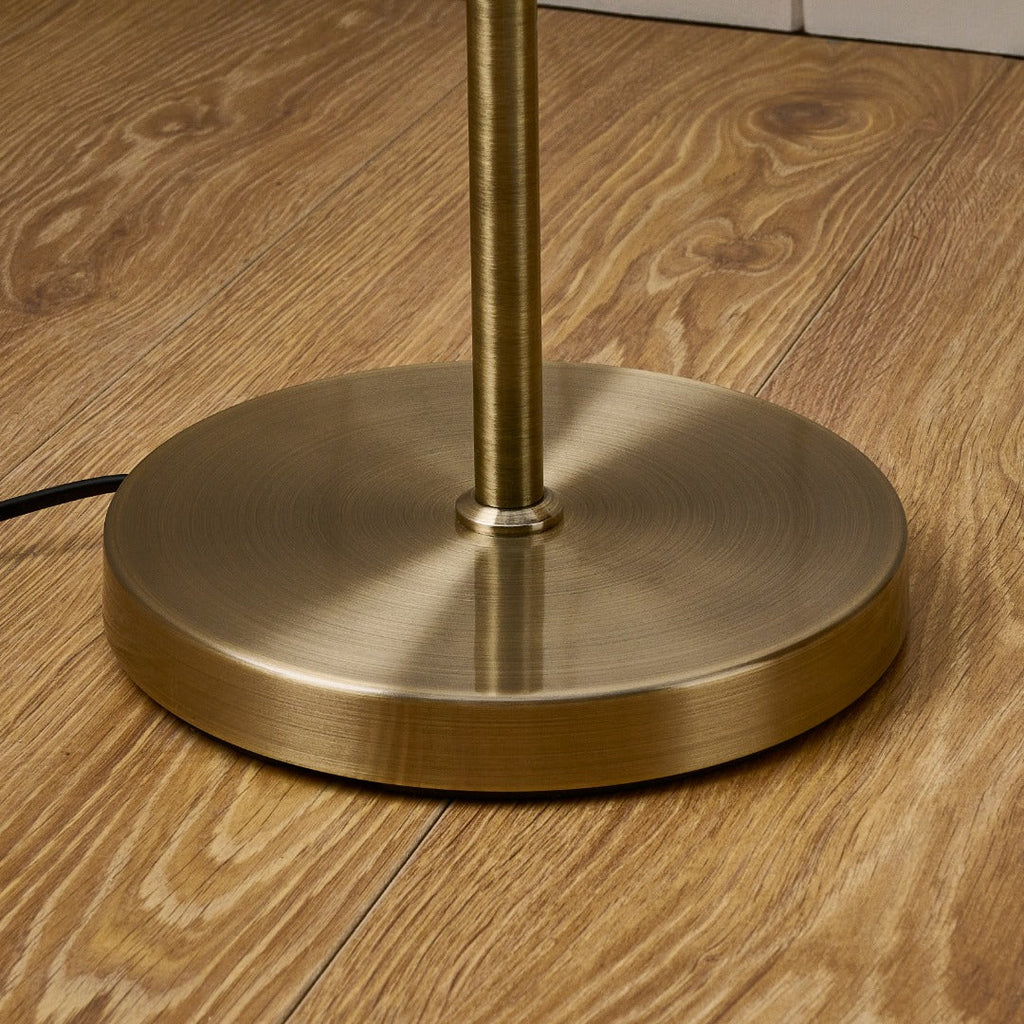 Tamara 3-Light Antique Brass Floor Lamp