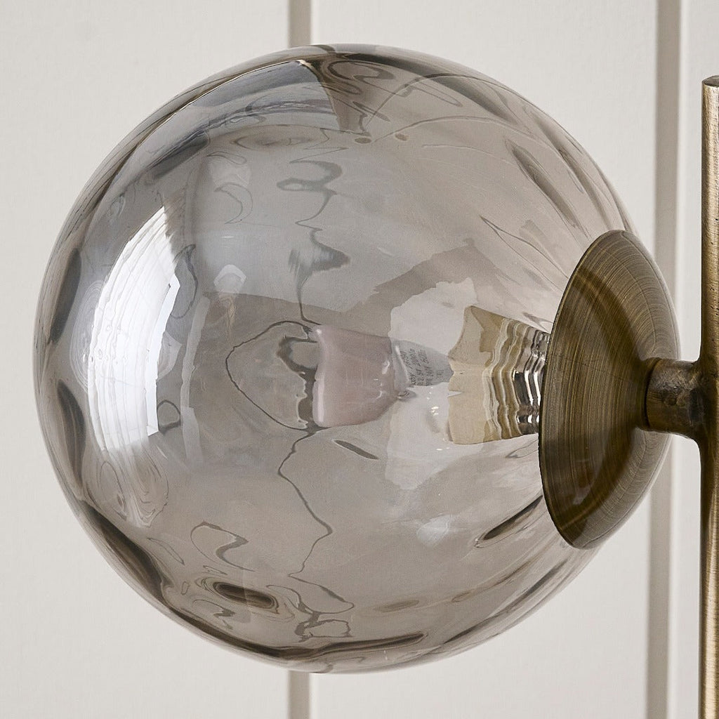 Tamara 2-Light Antique Brass Table Lamp