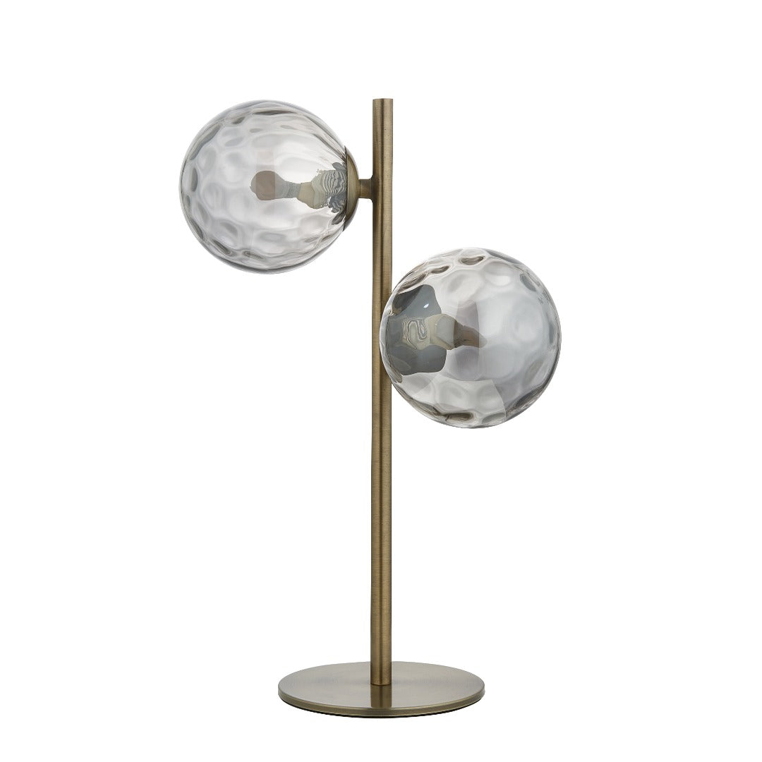 Tamara 2-Light Antique Brass Table Lamp