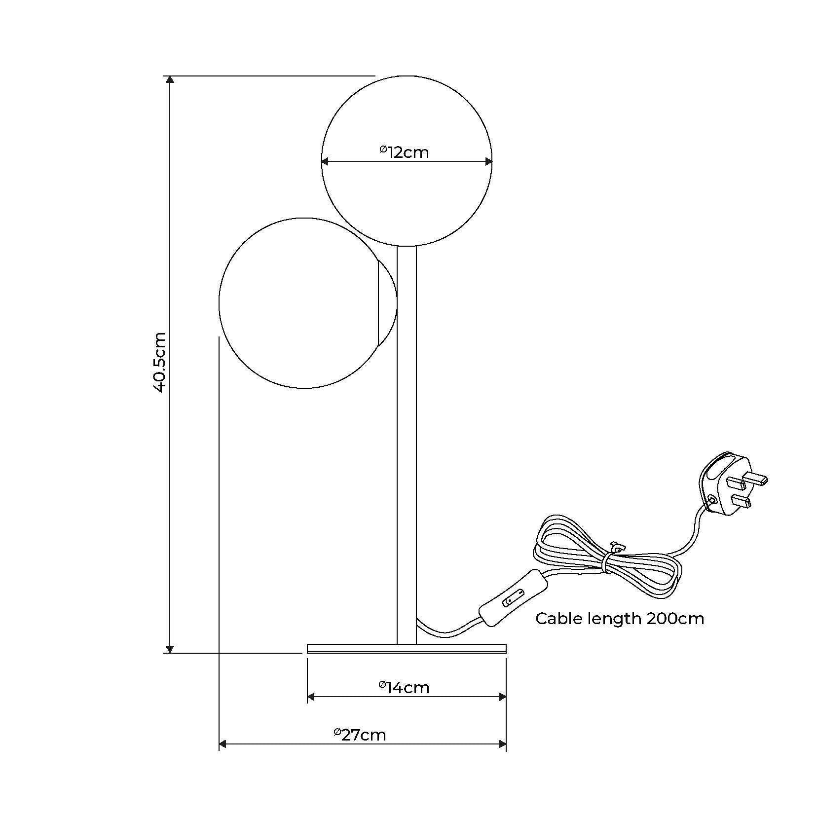Tamara 2-Light Antique Brass Table Lamp