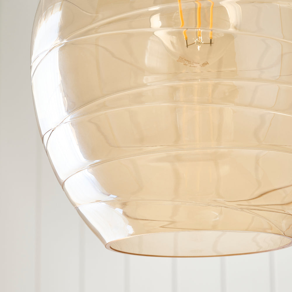 Zula 1-Light Champagne Pendant