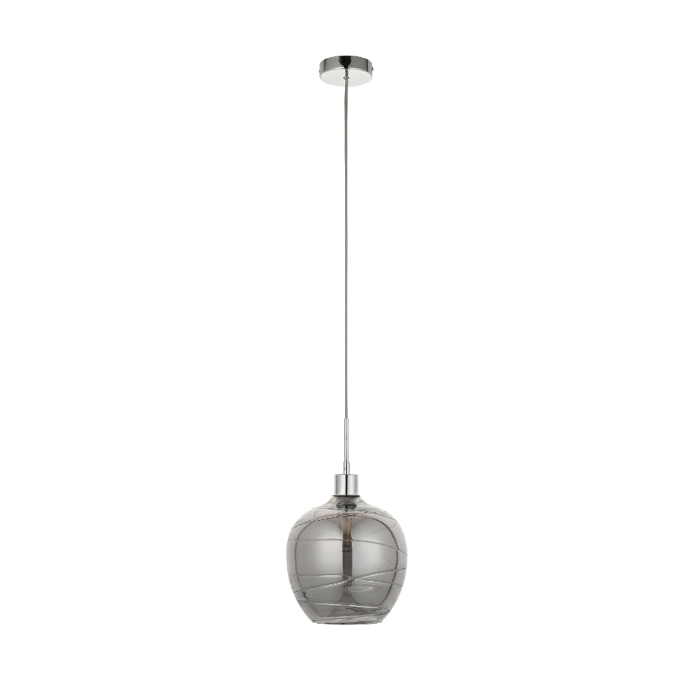 Zula 1-Light Smokey Grey Pendant