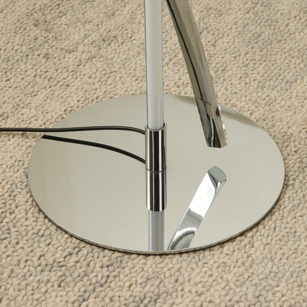 Hyde Chrome And Crystal LED Floor Lamp