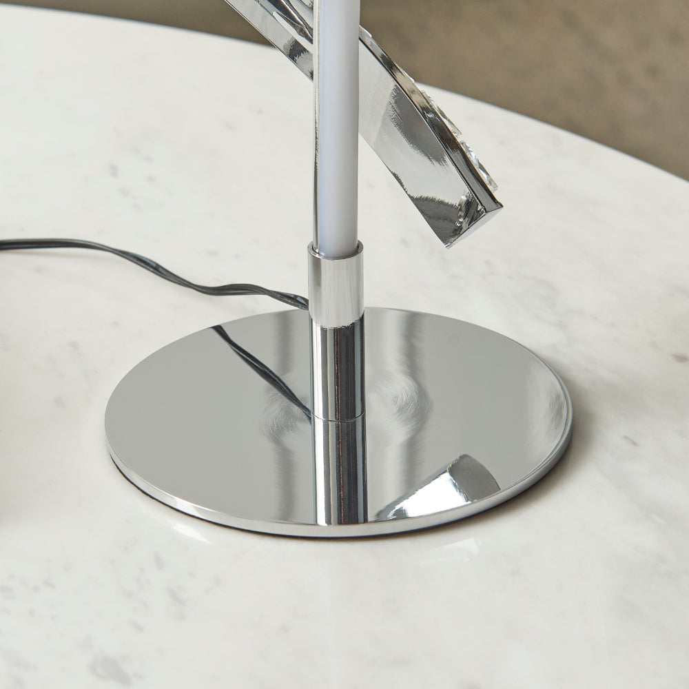 Hyde Chrome And Crystal LED Table Lamp