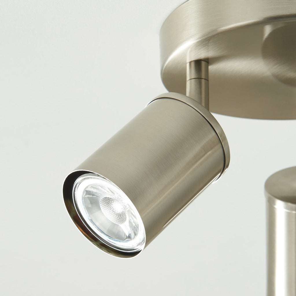 Talbot Brushed Nickel 3-Spot Plate