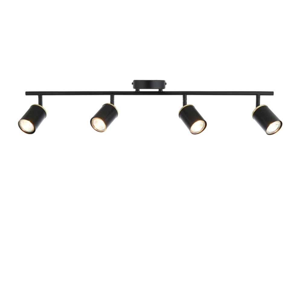 Talbot Matte Black 4-Spot Bar