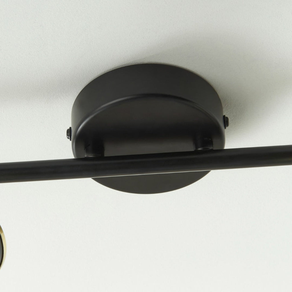 Talbot Matte Black 4-Spot Bar