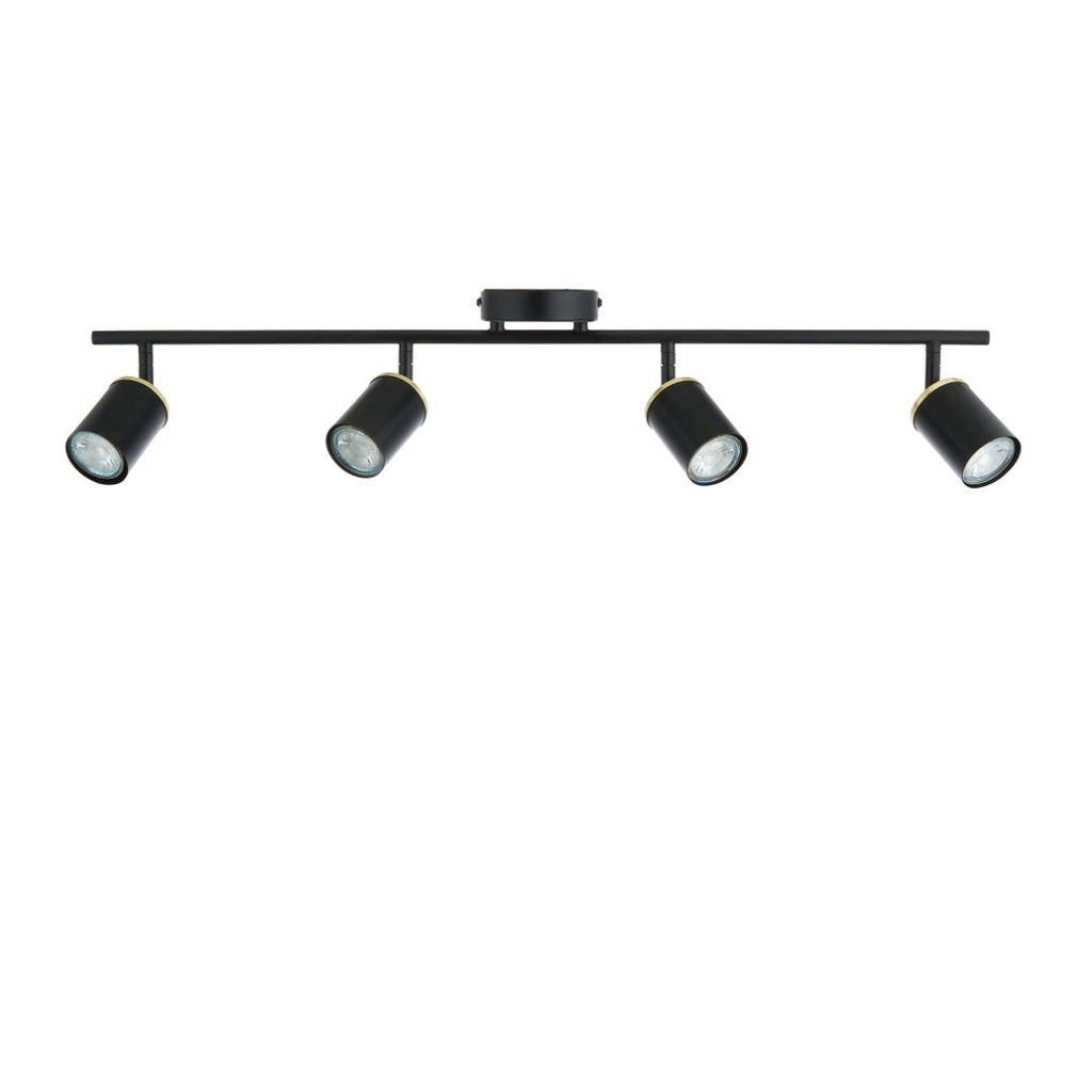 Talbot Matte Black 4-Spot Bar