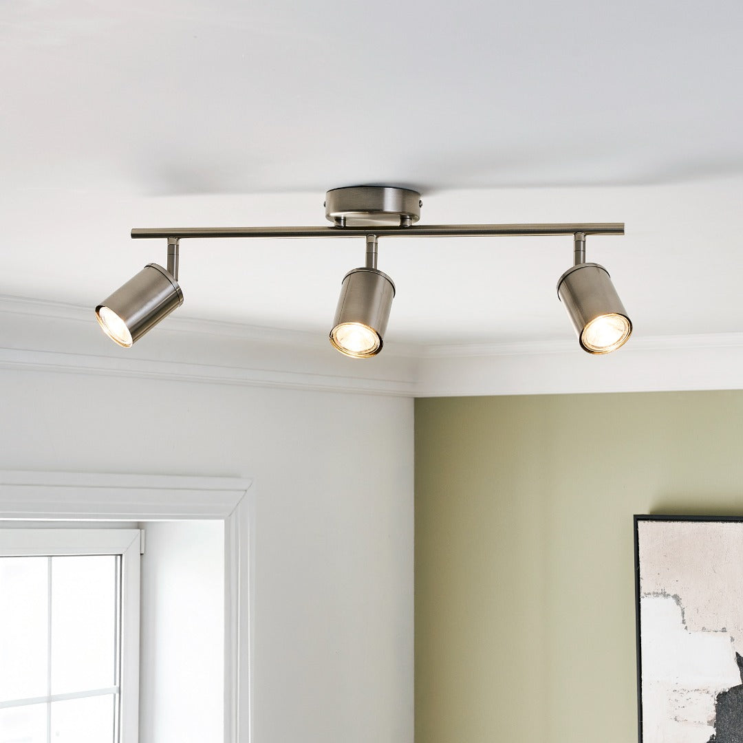 Talbot Brushed Nickel 3-Spot Bar