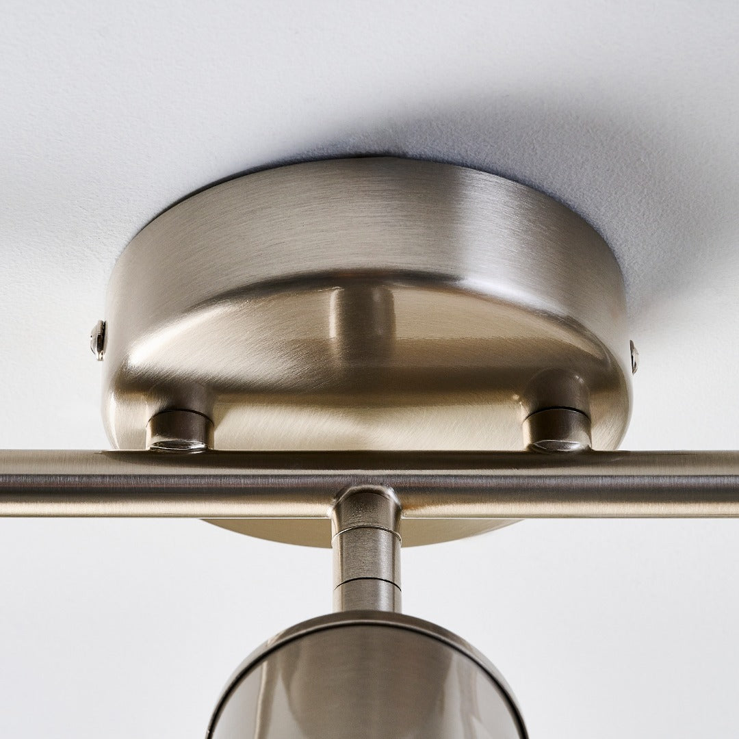 Talbot Brushed Nickel 3-Spot Bar