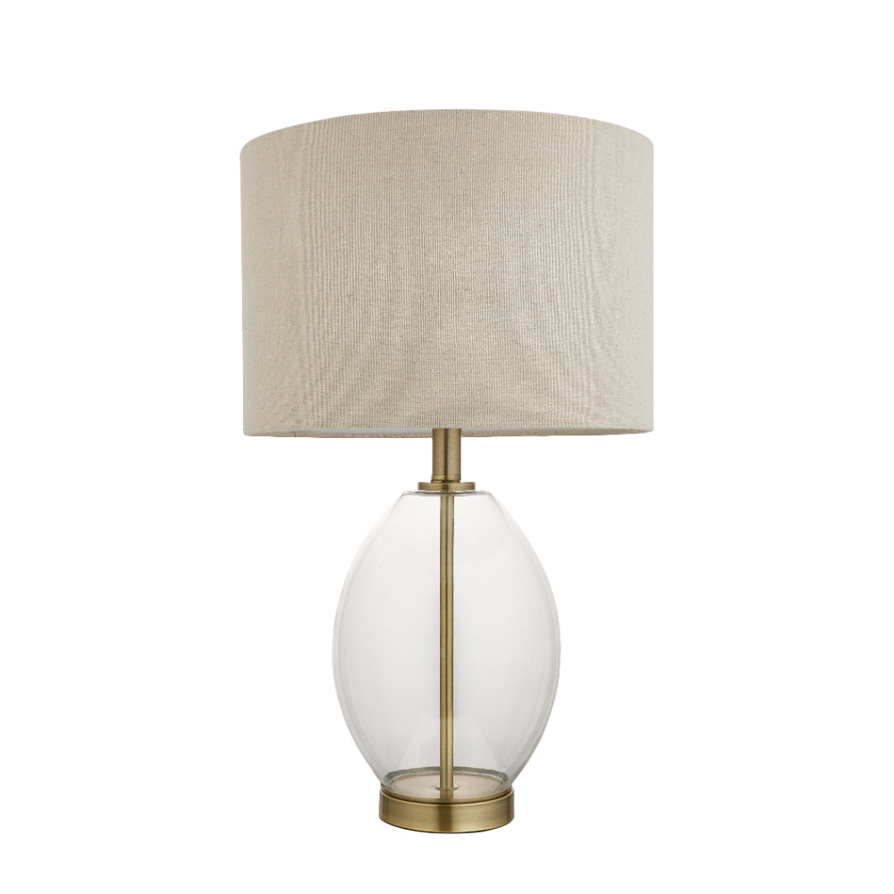 East Antique Brass Table Lamp