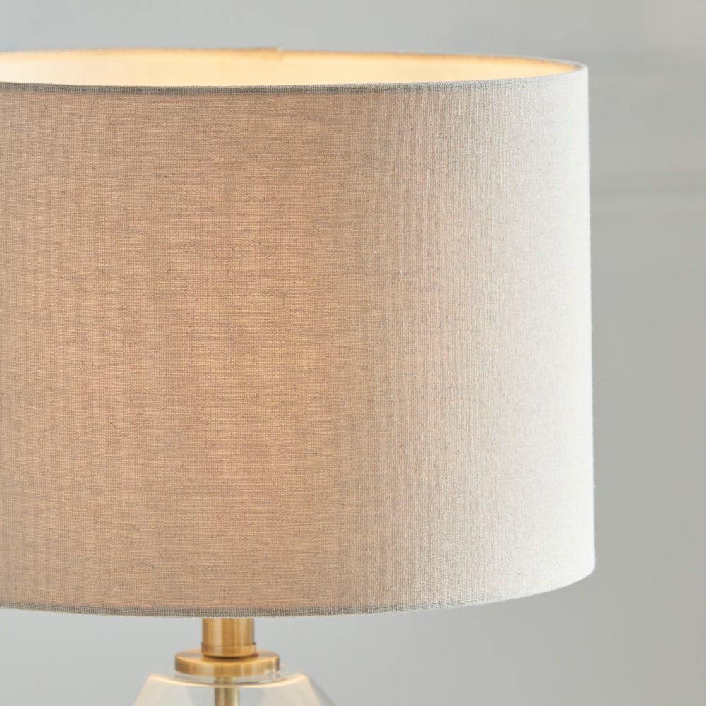 East Antique Brass Table Lamp