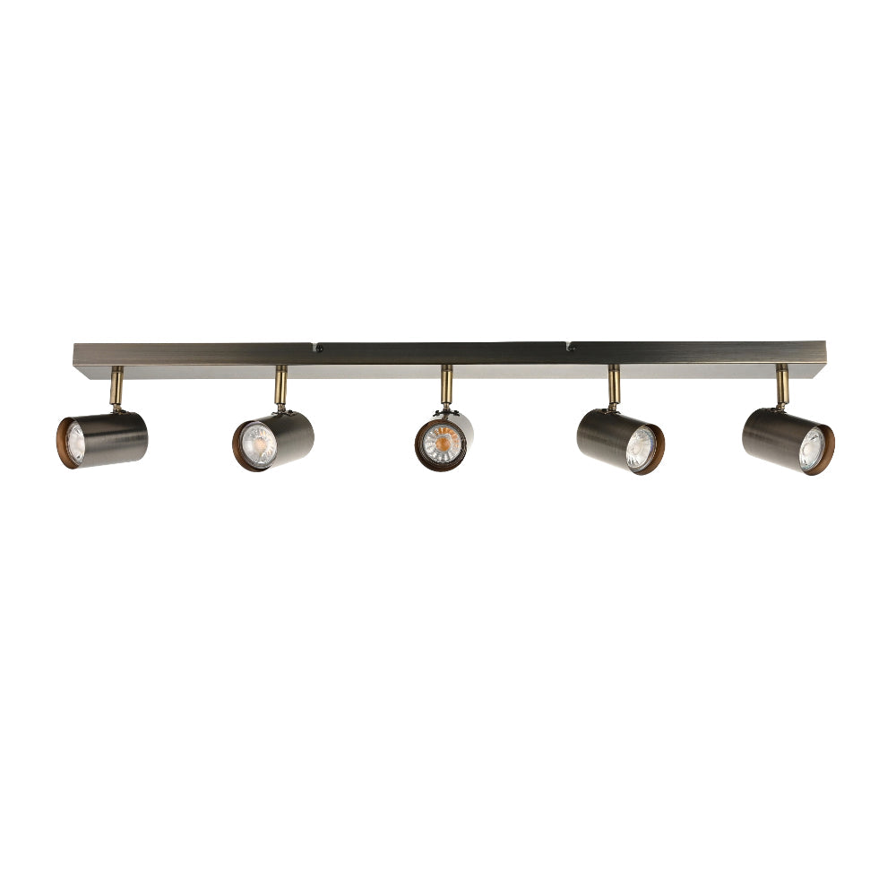 Hereford Matte Pewter 5-Spot Bar