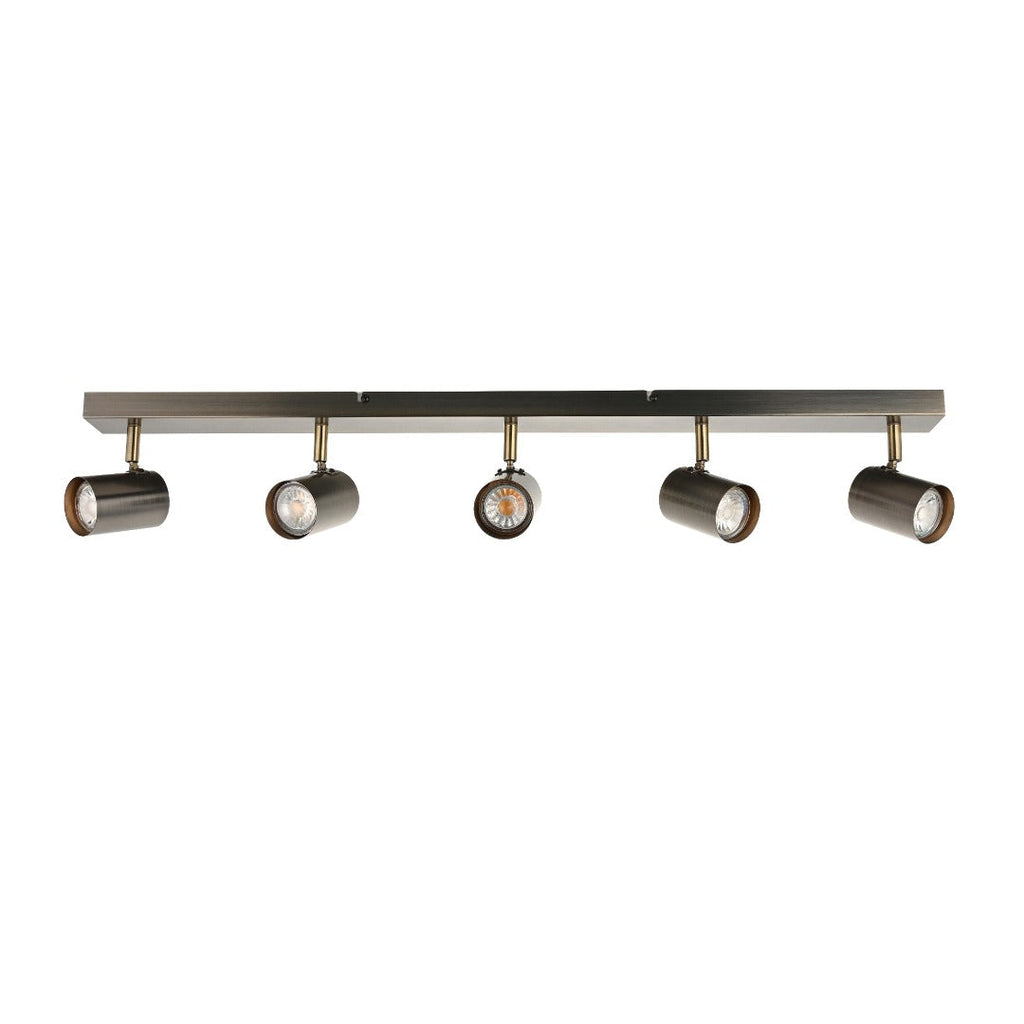 Hereford Matte Pewter 5-Spot Bar