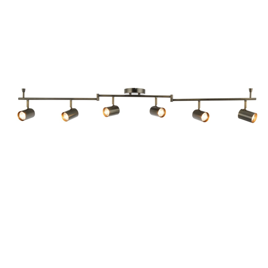 Hereford Matte Pewter 6-Spot Bar