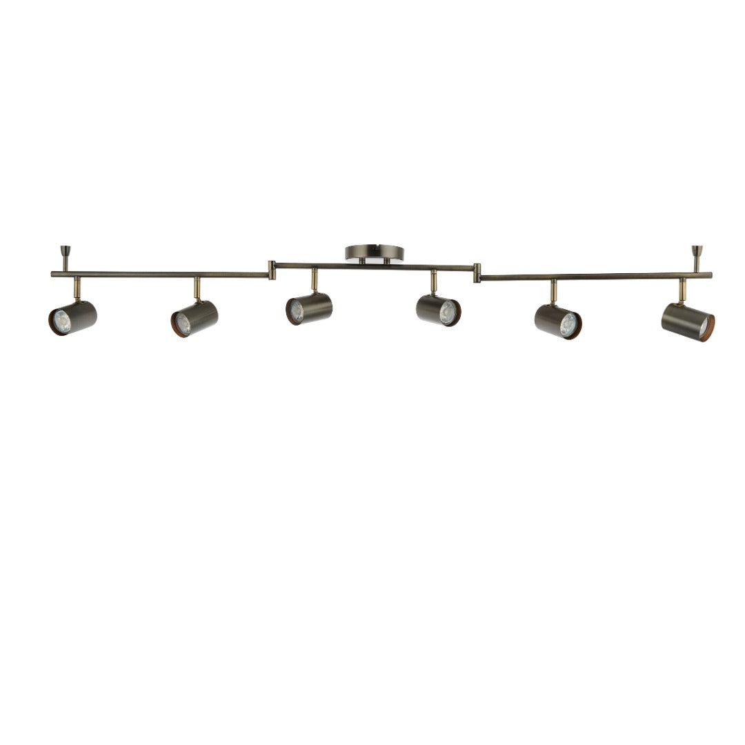 Hereford Matte Pewter 6-Spot Bar