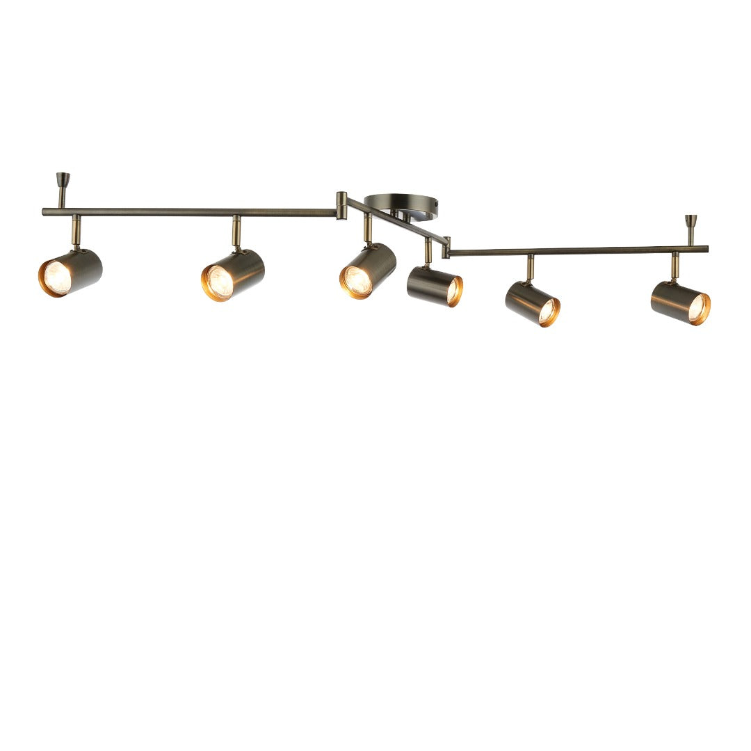 Hereford Matte Pewter 6-Spot Bar