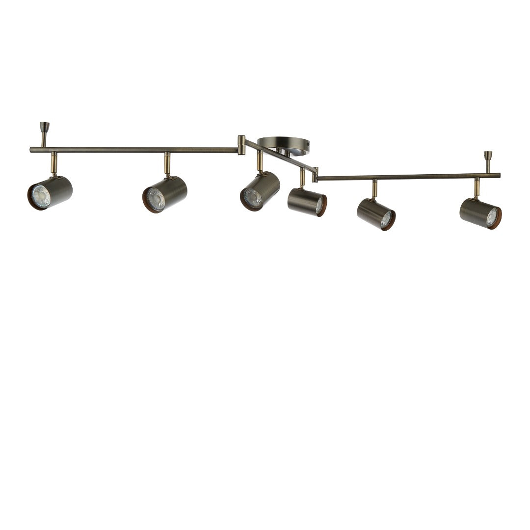 Hereford Matte Pewter 6-Spot Bar